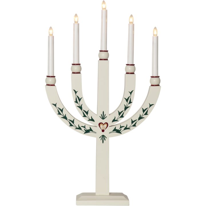 Ljusstake Elias Tradition Vit Star Trading – bild 10