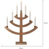 Ljusstake Gillian Brun Star Trading – miniatyr 3