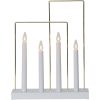 Ljusstake Glossy Frame Vit Star Trading – miniatyr 6