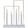 Ljusstake Glossy Frame Vit Star Trading – miniatyr 4