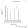 Ljusstake Glossy Frame Vit Star Trading – miniatyr 3