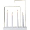 Ljusstake Glossy Frame Vit Star Trading – miniatyr 1