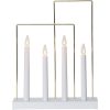 Ljusstake Glossy Frame Vit Star Trading – miniatyr 1