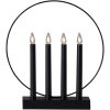 Ljusstake Glossy Svart Star Trading – miniatyr 1