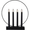 Ljusstake Glossy Svart Star Trading – miniatyr 1