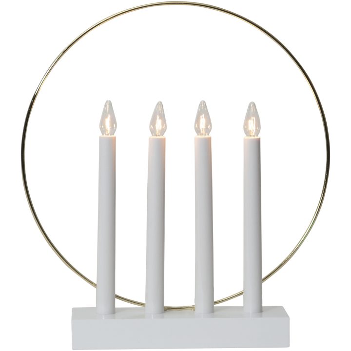 Ljusstake Glossy Vit Star Trading – bild 11