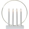 Ljusstake Glossy Vit Star Trading – miniatyr 1