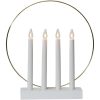 Ljusstake Glossy Vit Star Trading – miniatyr 1