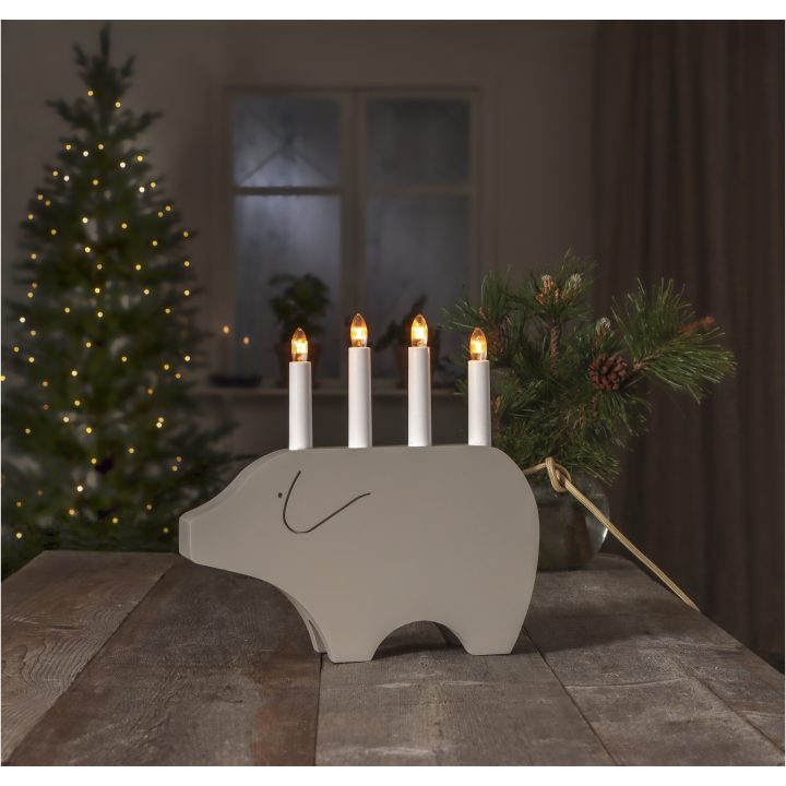 Ljusstake Gry Beige Star Trading – bild 4