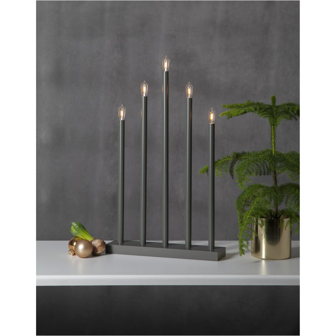 Ljusstake Holy Grå Star Trading 5 ljus – bild 6