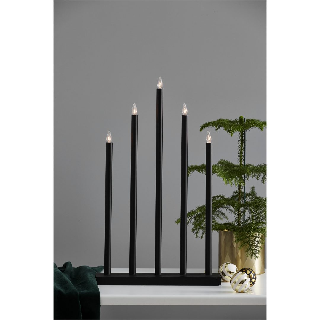 Ljusstake Holy Svart Star Trading – bild 3