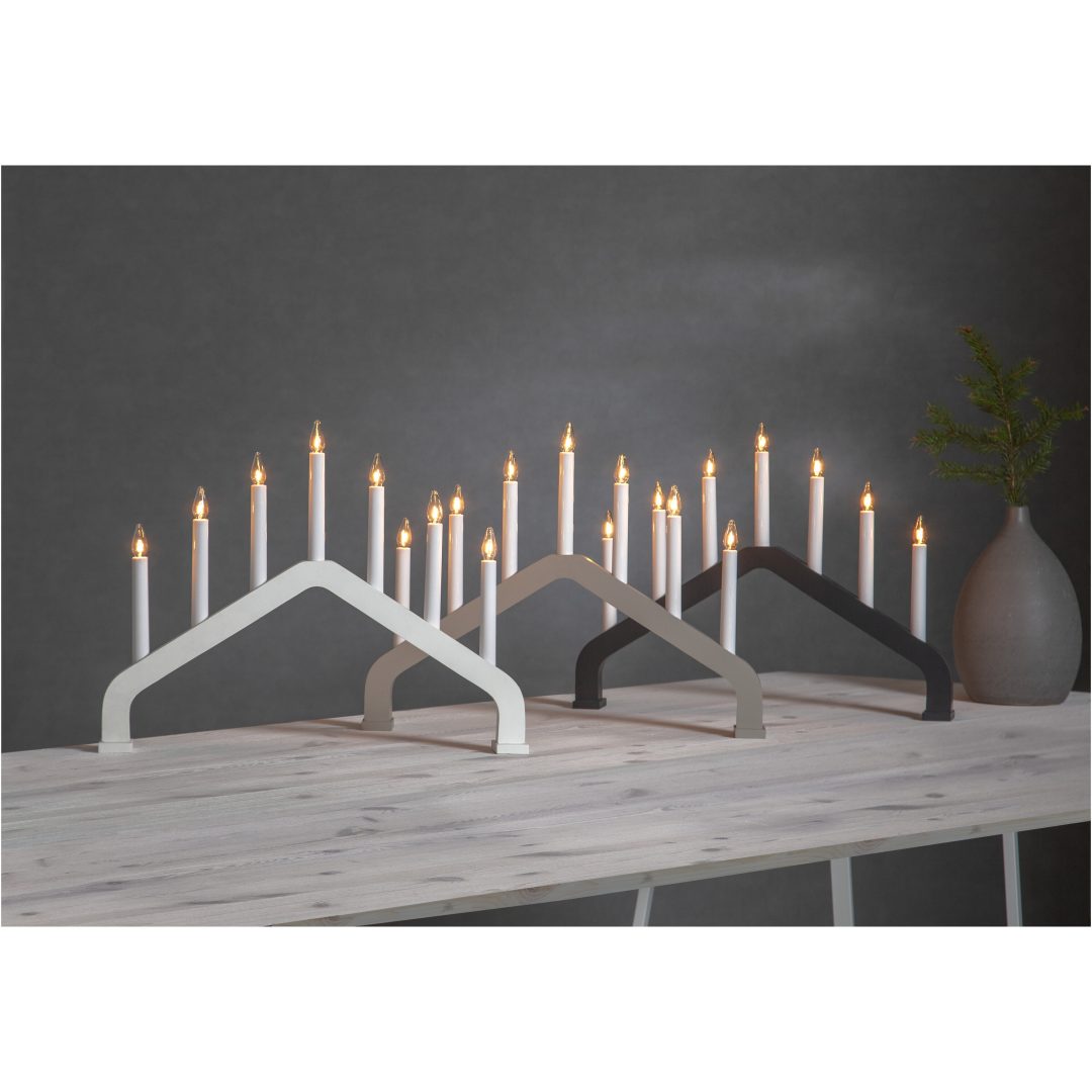 Ljusstake House Beige Star Trading – bild 3