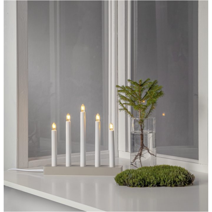 Ljusstake Inez Beige Star Trading – bild 4