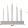 Ljusstake Inez Beige Star Trading – miniatyr 5