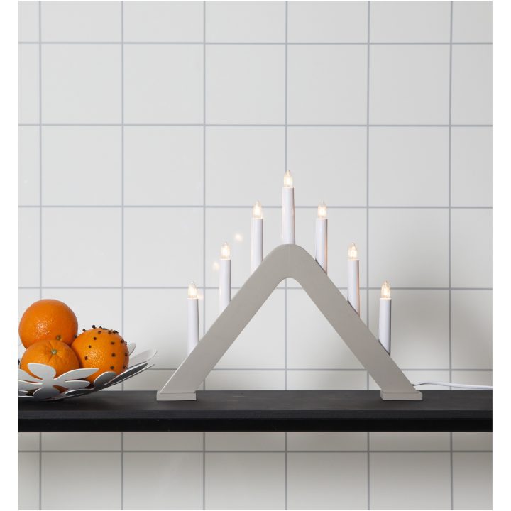 Ljusstake Jarve Beige Star Trading 7 Ljus / Standard – bild 4