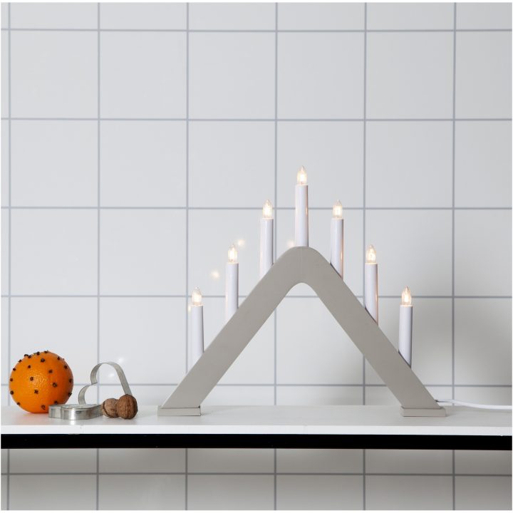 Ljusstake Jarve Beige Star Trading 7 Ljus / Standard – bild 3