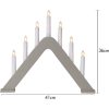Ljusstake Jarve Beige Star Trading 7 Ljus / Standard – miniatyr 2