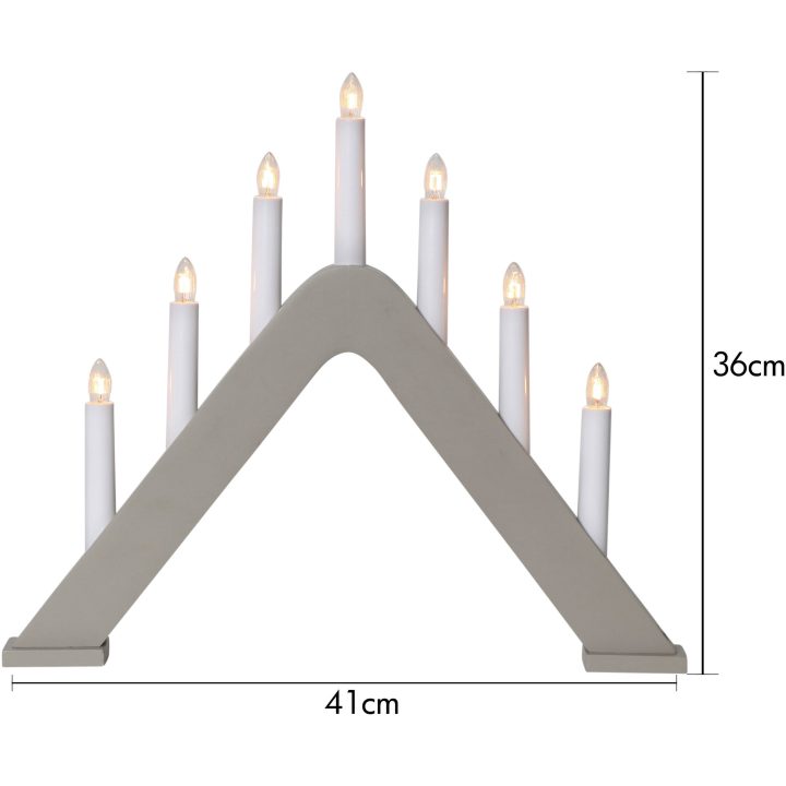 Ljusstake Jarve Beige Star Trading 7 Ljus / Standard – bild 2