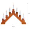 Ljusstake Karin Brun Star Trading Brun – miniatyr 3