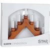 Ljusstake Karin Brun Star Trading Brun – miniatyr 2