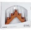 Ljusstake Karin Brun Star Trading Brun – miniatyr 2