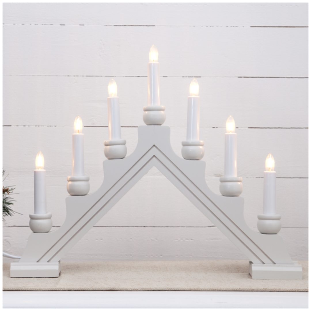Ljusstake Karin Vit Star Trading 7 LED-Ljus / Standard – bild 6