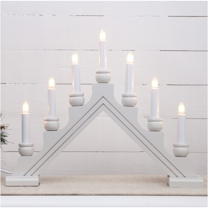 Ljusstake Karin Vit Star Trading 7 LED-Ljus / Standard – bild 6