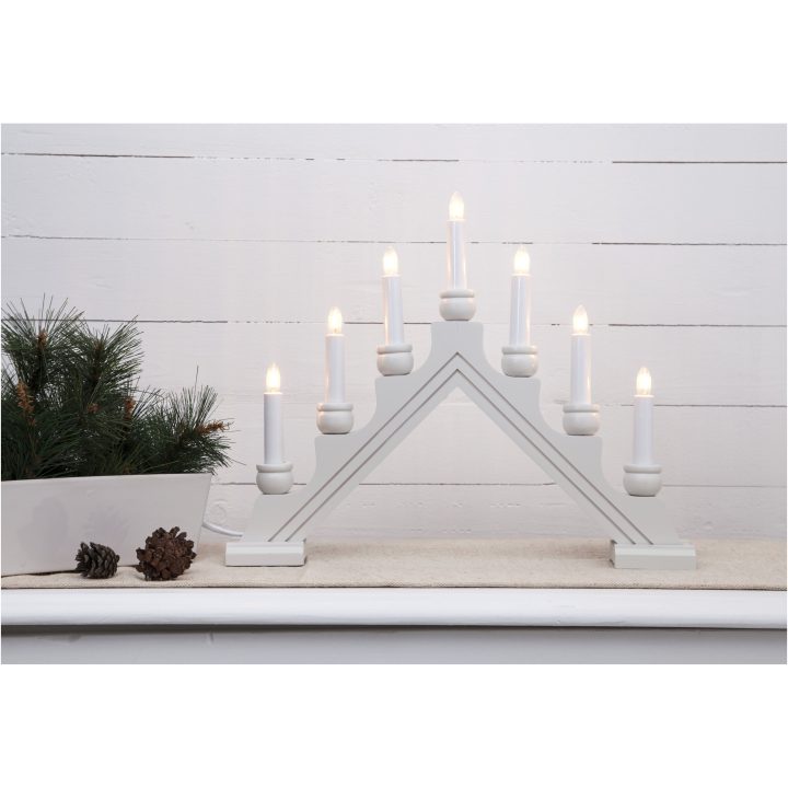 Ljusstake Karin Vit Star Trading 7 LED-Ljus / Standard – bild 5