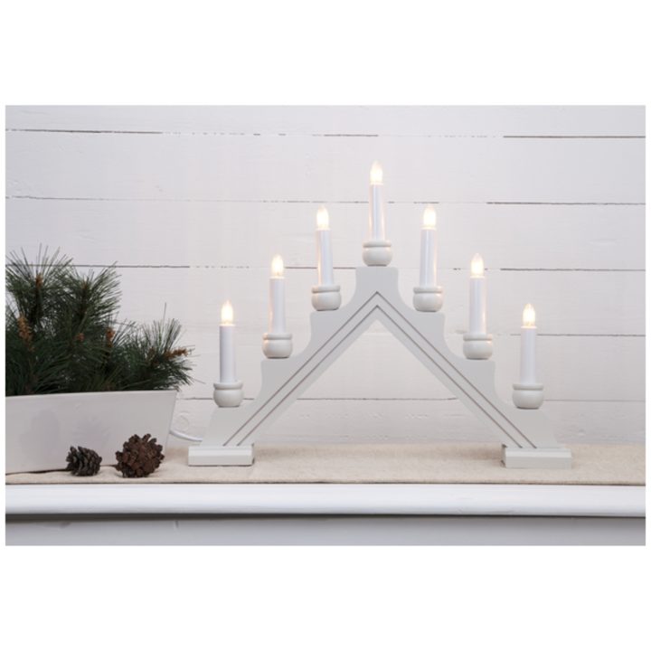 Ljusstake Karin Vit Star Trading 7 LED-Ljus / Standard – bild 4