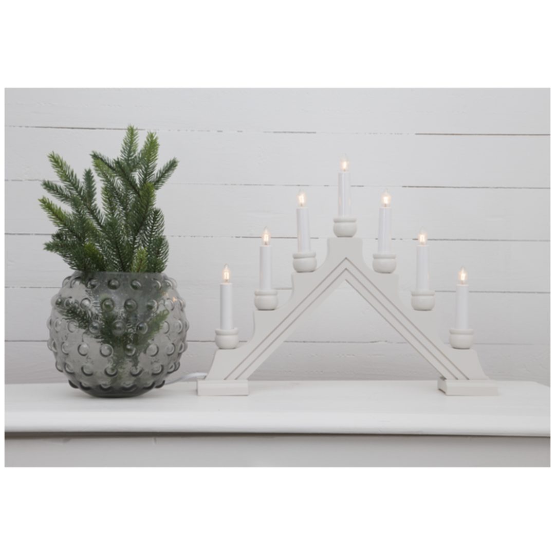 Ljusstake Karin Vit Star Trading 7 LED-Ljus / Standard – bild 3