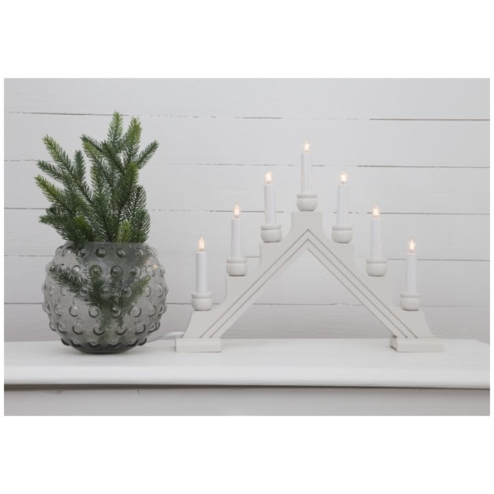 Ljusstake Karin Vit Star Trading 7 LED-Ljus / Standard – bild 3