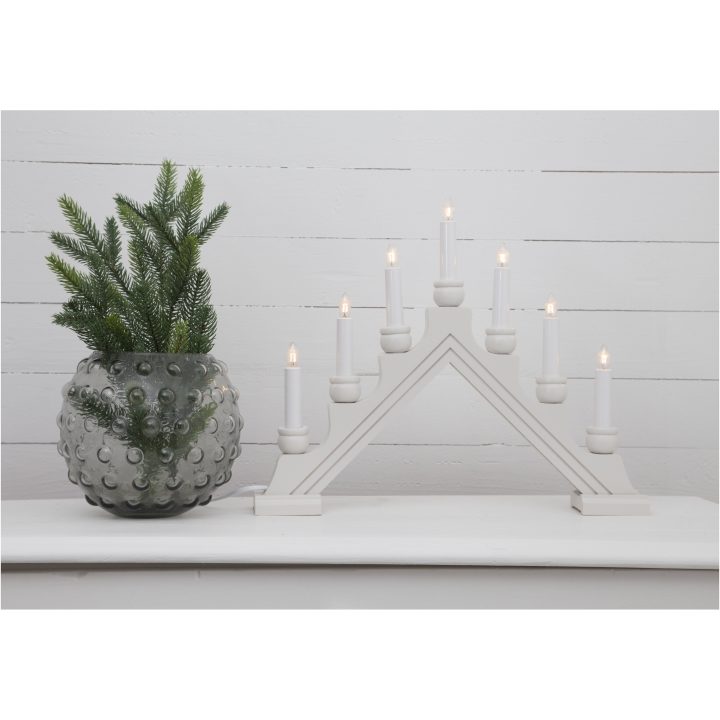 Ljusstake Karin Vit Star Trading 7 LED-Ljus / Standard – bild 3
