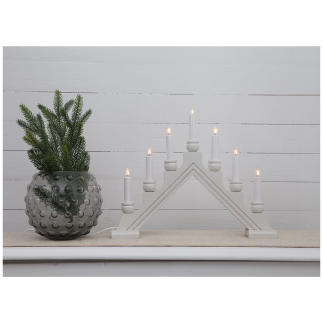 Ljusstake Karin Vit Star Trading 7 LED-Ljus / Standard – bild 2
