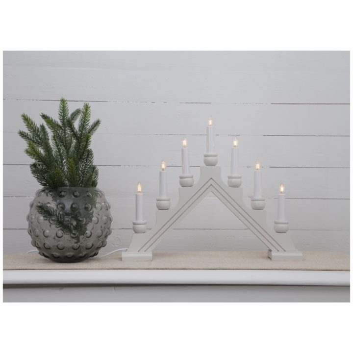 Ljusstake Karin Vit Star Trading 7 LED-Ljus / Standard – bild 2