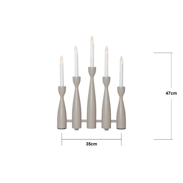 Ljusstake Midja 2.0 Beige Star Trading – bild 8