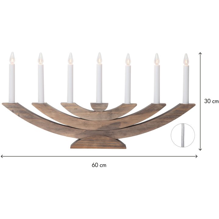 Ljusstake Navida Brun Star Trading – bild 6
