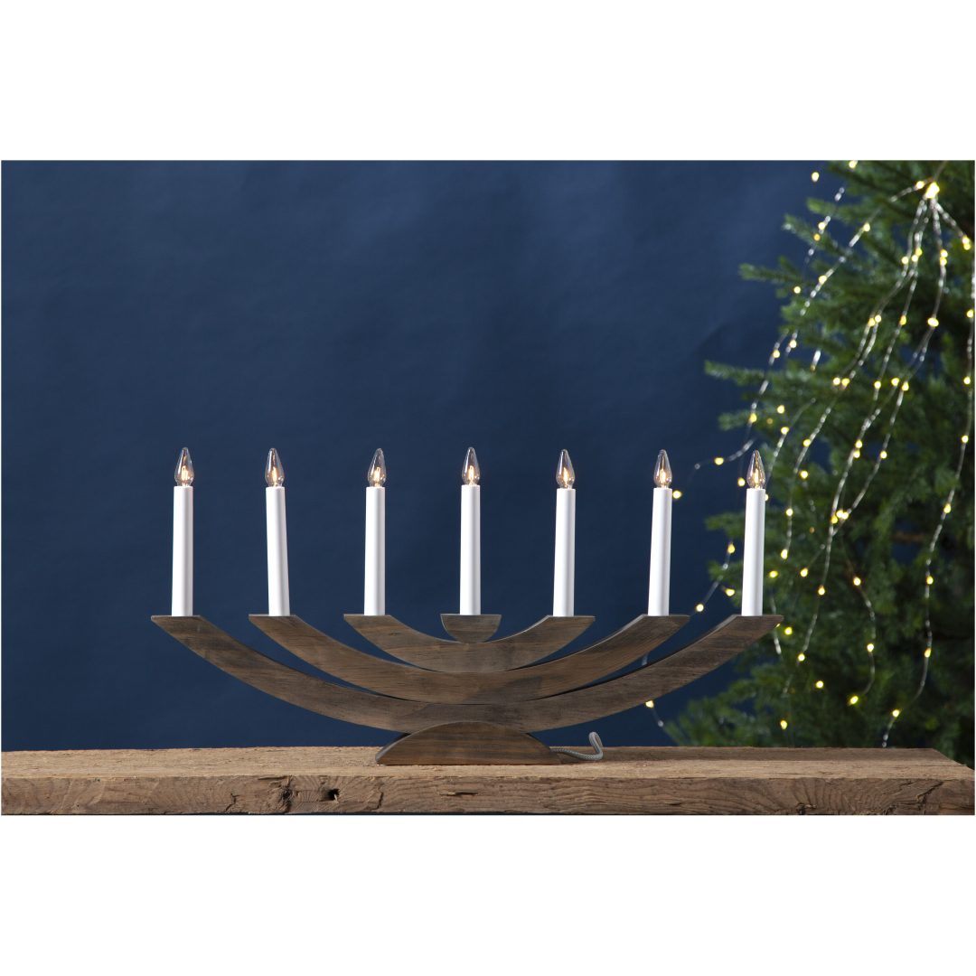 Ljusstake Navida Brun Star Trading – bild 3