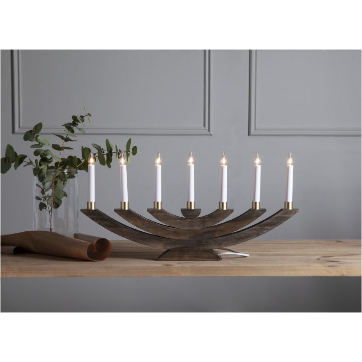 Ljusstake Navida Brun Star Trading – bild 3