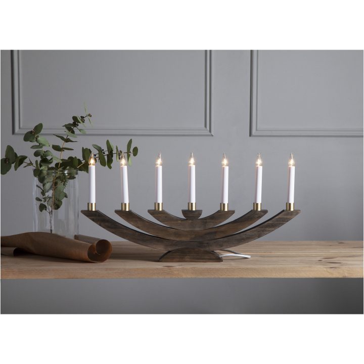 Ljusstake Navida Brun Star Trading – bild 2