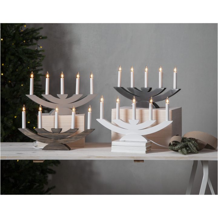Ljusstake Navida Grå Star Trading – bild 2
