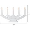 Ljusstake Navida Vit Star Trading – miniatyr 4