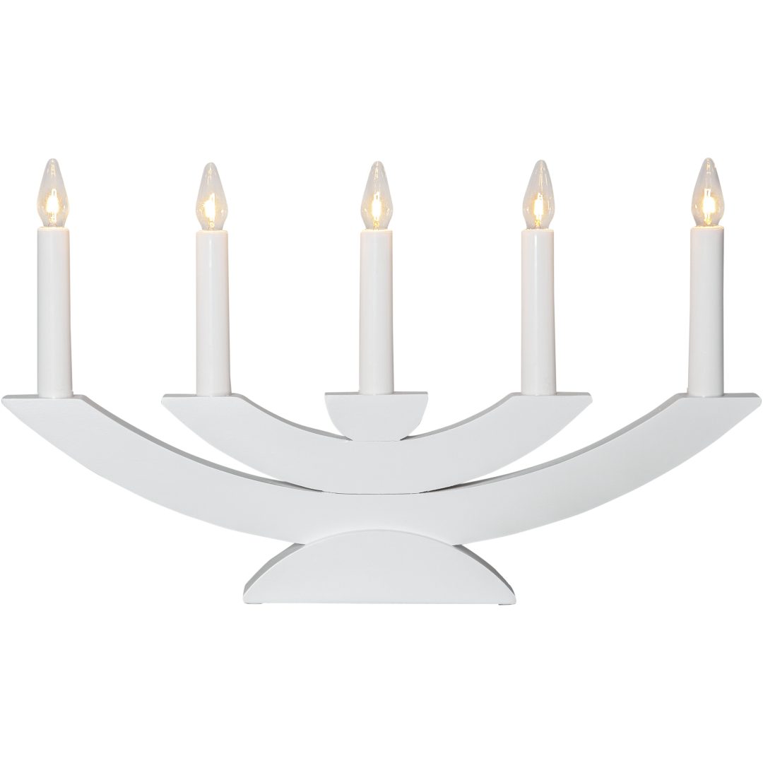 Ljusstake Navida Vit Star Trading – bild 7