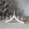 Ljusstake Pagod Vit Star Trading 27 cm hög – miniatyr 3
