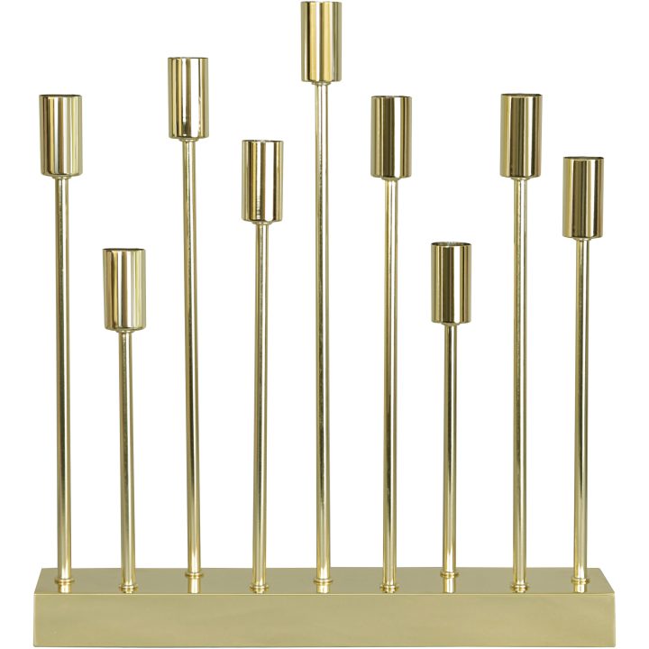 Ljusstake PIX Mässing Star Trading 9 ljus – bild 6