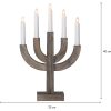 Ljusstake Selma Brun Star Trading – miniatyr 4