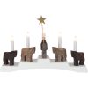 Ljusstake Staffans Fålar Vit Star Trading – miniatyr 3