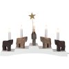 Ljusstake Staffans Fålar Vit Star Trading – miniatyr 1