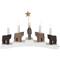Ljusstake Staffans Fålar Vit Star Trading