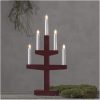 Ljusstake Trapp Röd Star Trading Träd / 46 cm – miniatyr 12