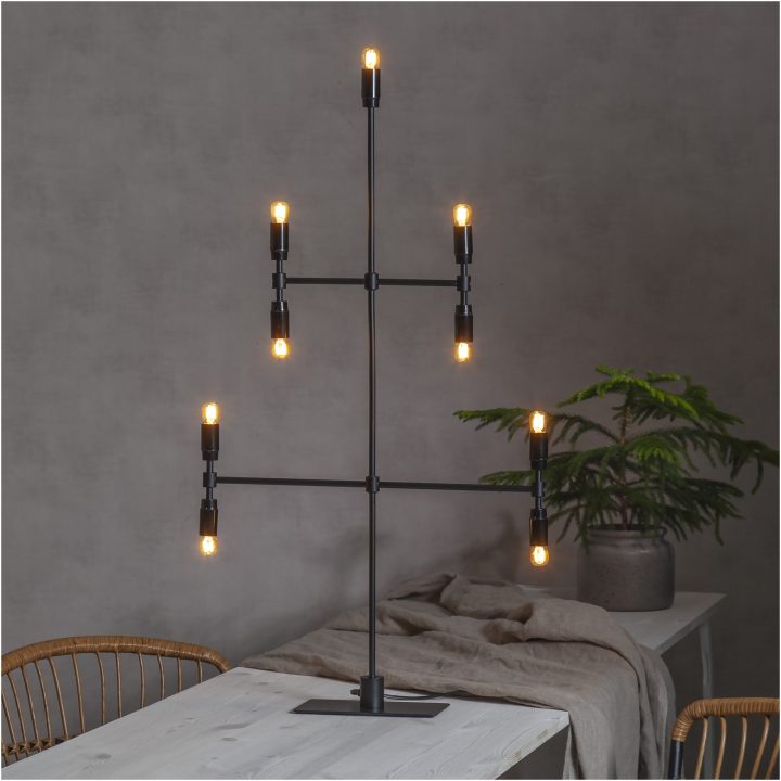 Ljusstake Twice Svart Star Trading 51 cm – bild 9